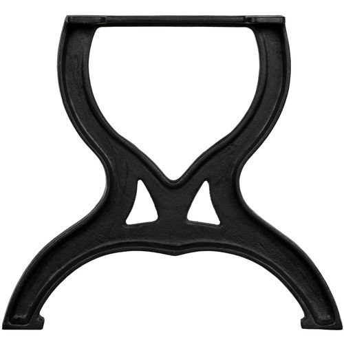 Noge za stolić za kavu 2 kom u obliku slova X lijevano željezo slika 50