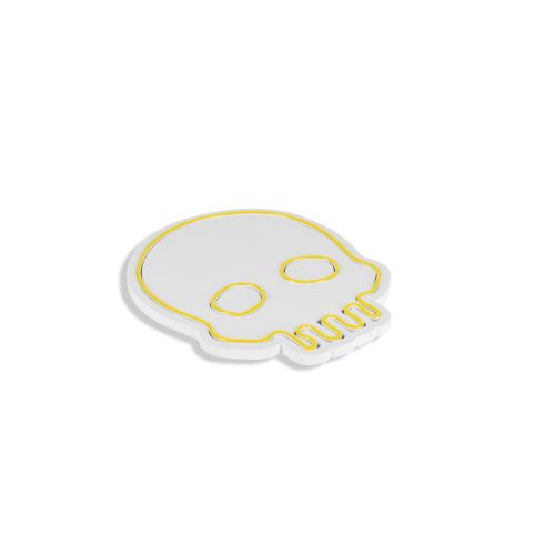 Wallity Ukrasna plastična LED rasvjeta, Skull - Yellow slika 5