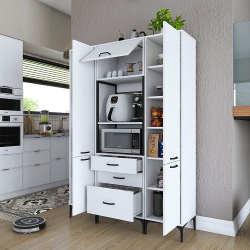 JE145 - 3115 White Multi Purpose Cabinet slika 9