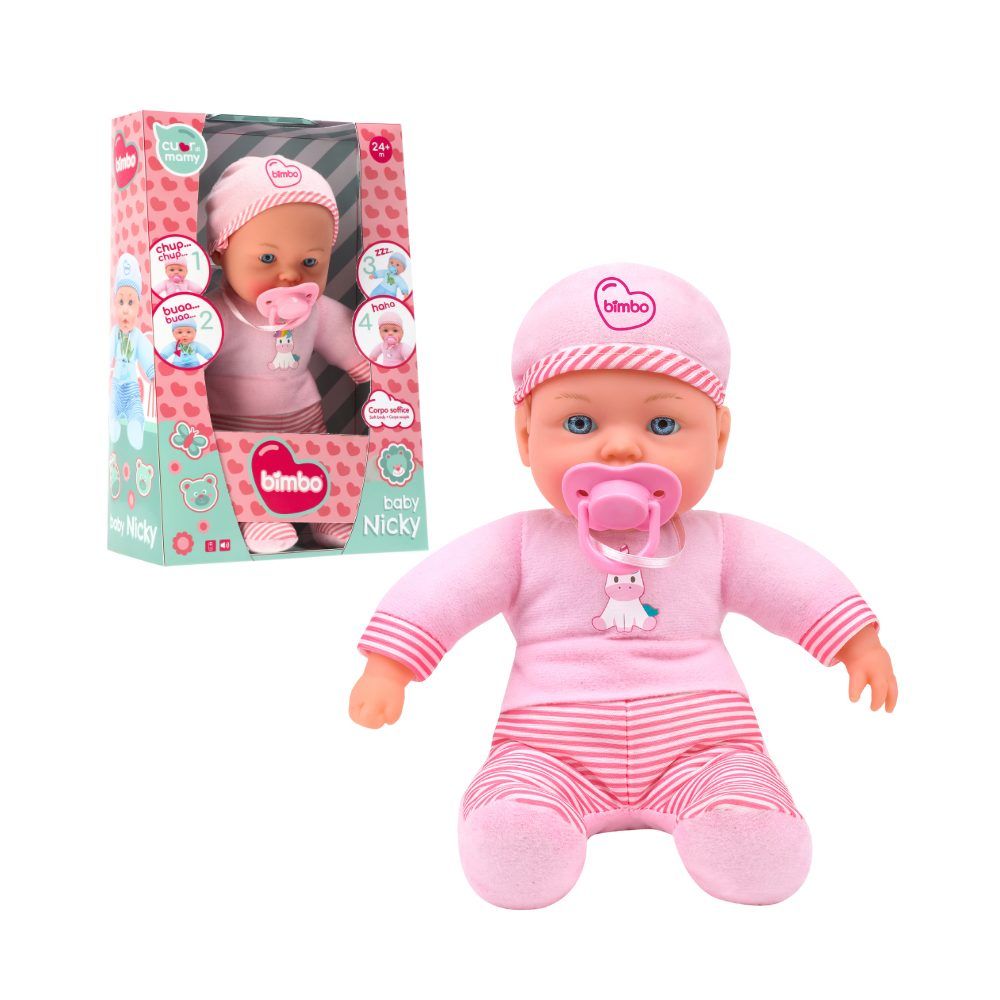 GLOBO Bimbo Mekana lutka Baby Nicky 30cm slika 1