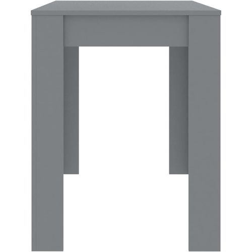 Blagovaonski stol sivi 120 x 60 x 76 cm od iverice slika 5