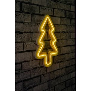 Wallity Ukrasna plastična LED rasvjeta, Christmas Pine - Yellow