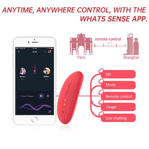 Vibrator za gaćice Magic Motion - Nyx Smart, crveni slika 8