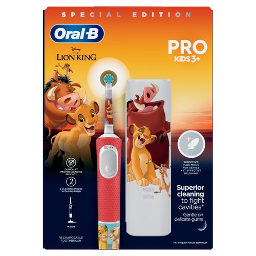 Oral-B Vitality PRO Lion King Električna četkica sa putnom kutijom za decu 3+ slika 1