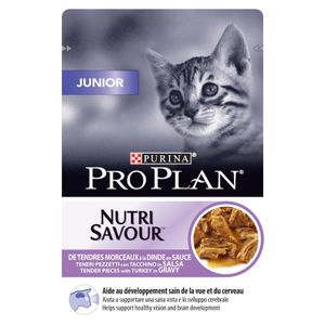 PRO PLAN Junior Nutrisavour ,nježni komadići s puretinom u umaku, 26x85g