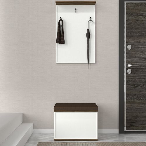 Lonya - Brown, White v2 Brown
White Hall Stand slika 1