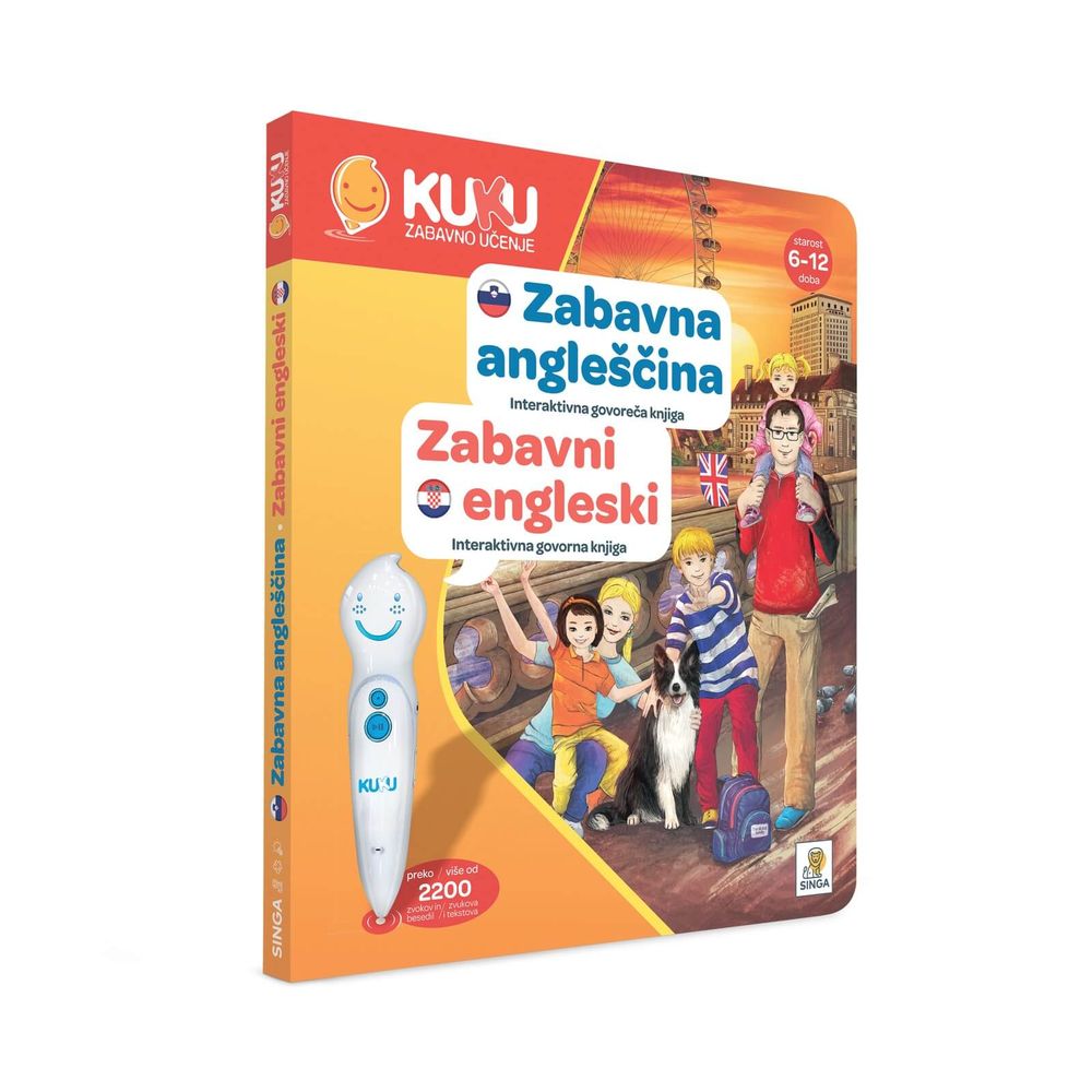 Singa 33980 Interaktivna knjiga Kuku - Zabavni Engleski slika 2