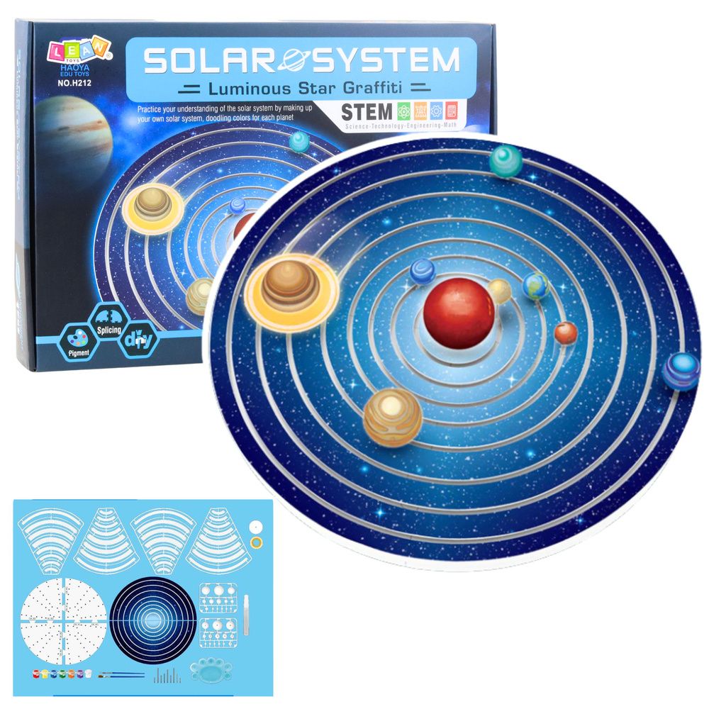DIY plastični edukativni komplet za planete Sunčevog sustava slika 1