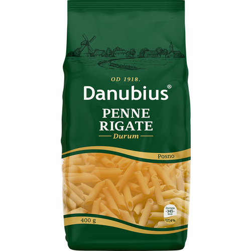 Danubius Penne rigate 400 gr slika 1