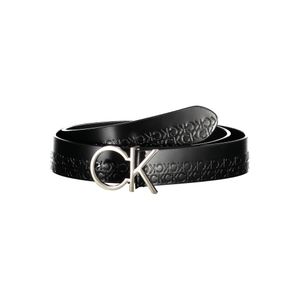 CALVIN KLEIN WOMEN'S BLACK LEATHER BELT