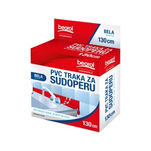 Beorol PVC traka za sudoperu 130cm, bijela