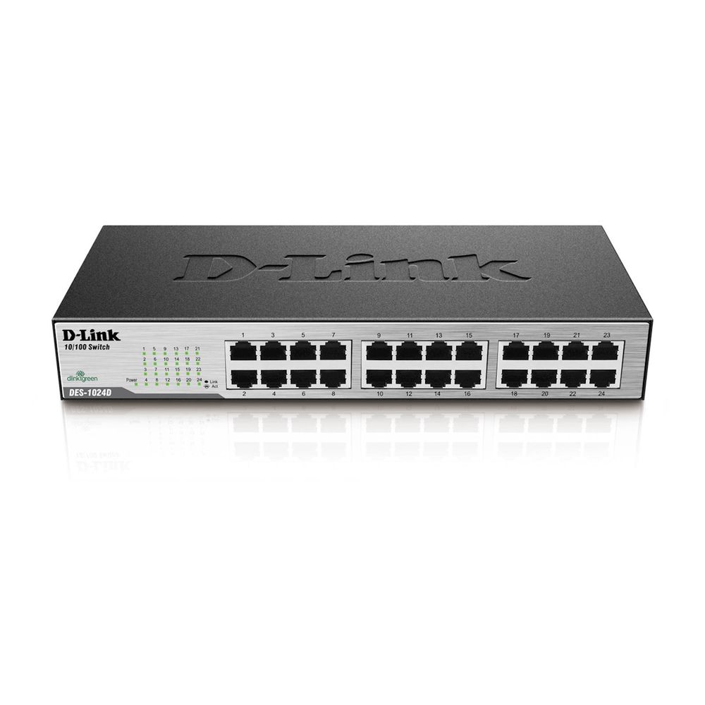 Switch DLINK 24-port Fast Eth Unmnged Desktop slika 1