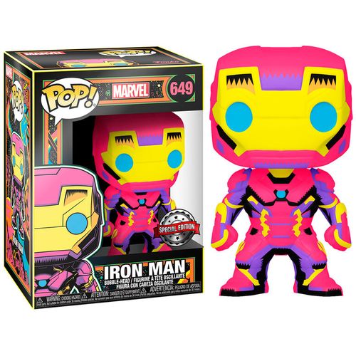 POP figure Marvel Black Light Iron Man slika 3