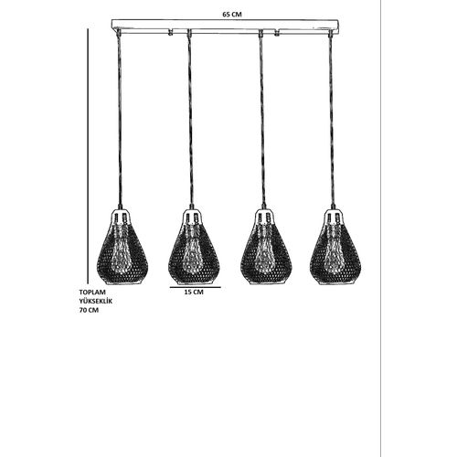 Armut 8716-6 Black Chandelier slika 3