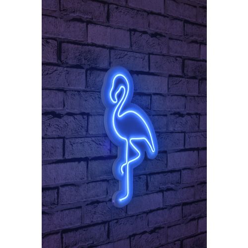 Wallity Ukrasna plastična LED rasvjeta, Flamingo - Blue slika 1