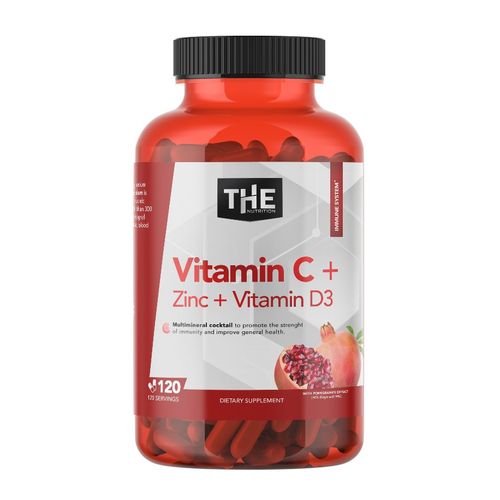 Vitamin C Complex +D3+Cink THE NUTRITION 120 kapsula slika 1