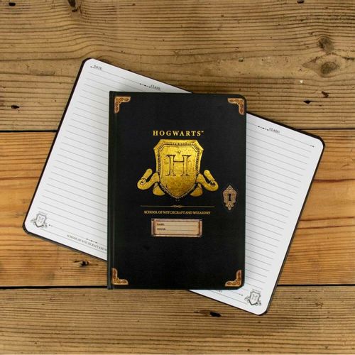 BLUE SKY HARRY POTTER A5 CASEBOUND NOTEBOOK - HOGWARTS SHIELD slika 4