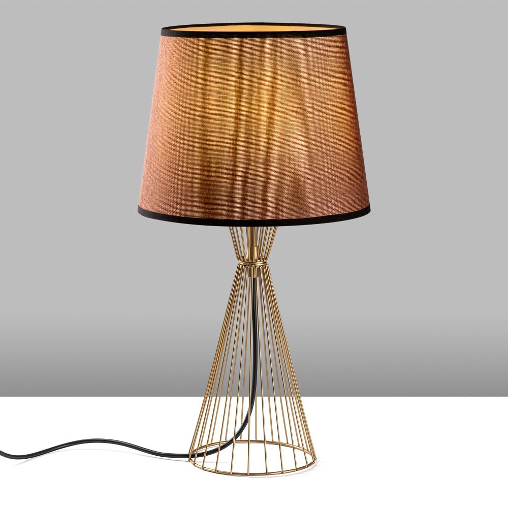 Telıs - 5382 Zlatno-Smeđa Stolna Lampa slika 5