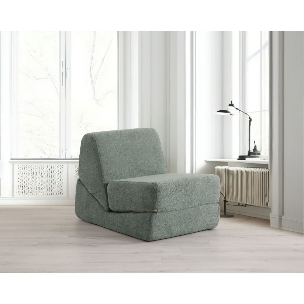 Origami Konvertibilni - Zeleni 1-Sjedalni Sofa-Krevet slika 1
