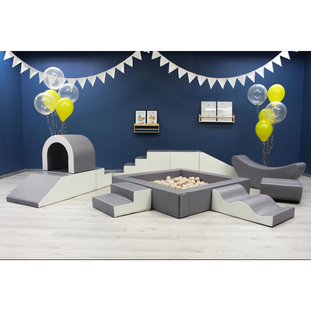 IGLU Soft Play Set PARTY - Sivo/Bijeli slika 3