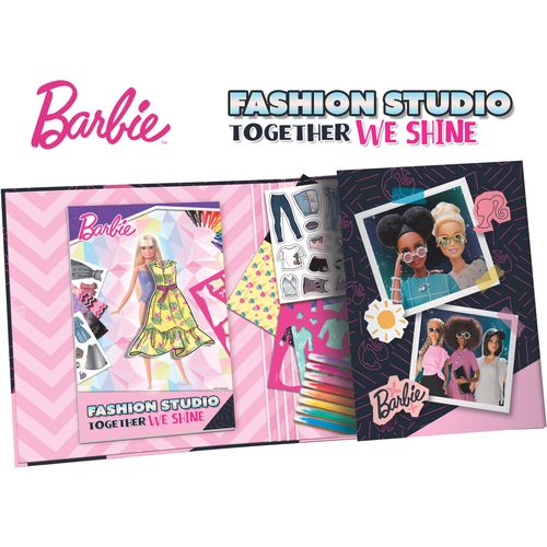 LISCIANI BARBIE kreativna bojanka u mapi Together we shine - Fashion Studio 12808 slika 9