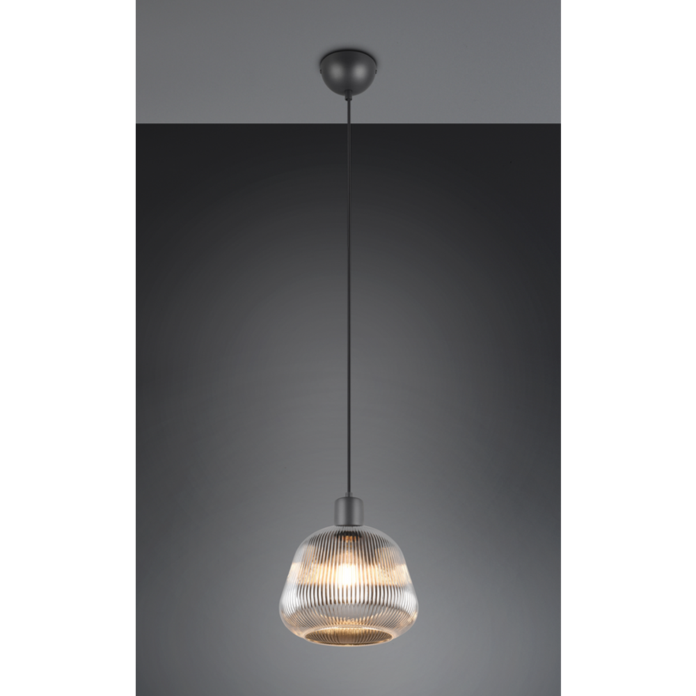 Trio Lightning visilica TARIFA 1, crna mat slika 2
