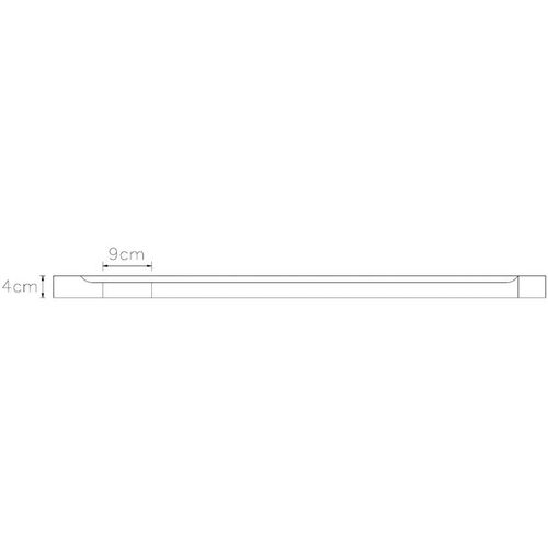 Pravokutna ABS tuš-kada crna 80 x 100 cm slika 8