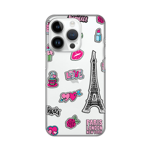 Torbica Silikonska Print Skin za iPhone 14 Pro 6.1 Love Paris