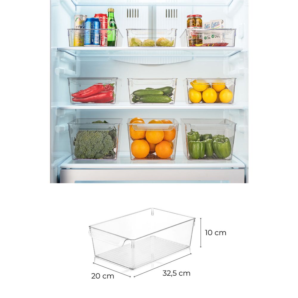 Set Organizatora za Frižider 727 Transparent (3 Komada) slika 2