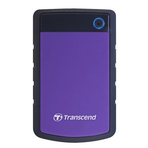 Transcend TS1TSJ25H3P External HDD 1TB, H3P , USB3.0, 2.5", Anti-shock system, Backup software, 216 gr, Black/Purple