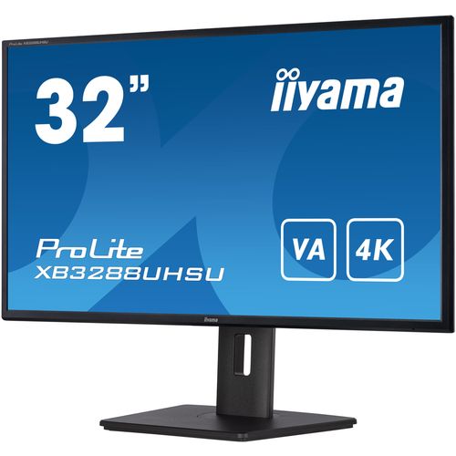 IIYAMA Monitor LED XB3288UHSU-B5 32'' VA panel with 4K resolution 3840 x 2160 @60Hz 300 cd/m² 3000:1 3ms HDMI DP USB height, swivel, tilt slika 4
