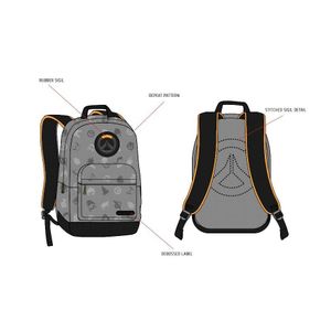 Jinx Overwatch Hero Splash Backpack, sivi