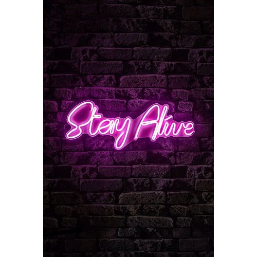 Wallity Zidna LED dekoracija, Stay Alive - Pink slika 4