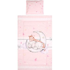LORELLI RANFORCE COSY 3-dijelni set posteljine Butterflies Pink 100 x 150 cm *otvarana ambalaža