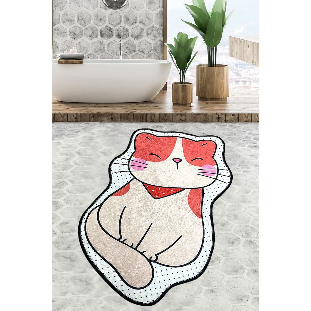Šareni Kupatilski Tepih Katze (60 x 90 cm) slika 1