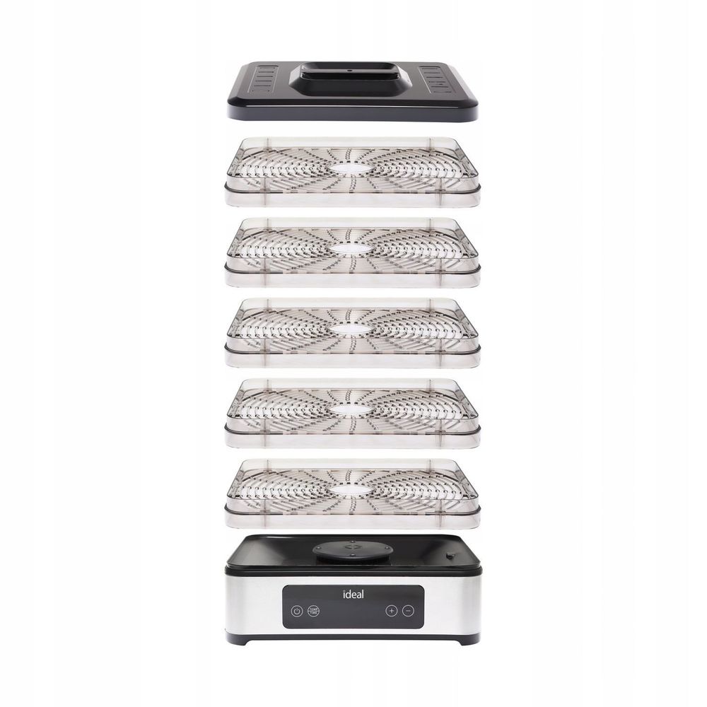 IDEAL INOX veliki dehidrator hrane – za gljive, voće i povrće, s konvekcijom, 400 W i tajmerom slika 5