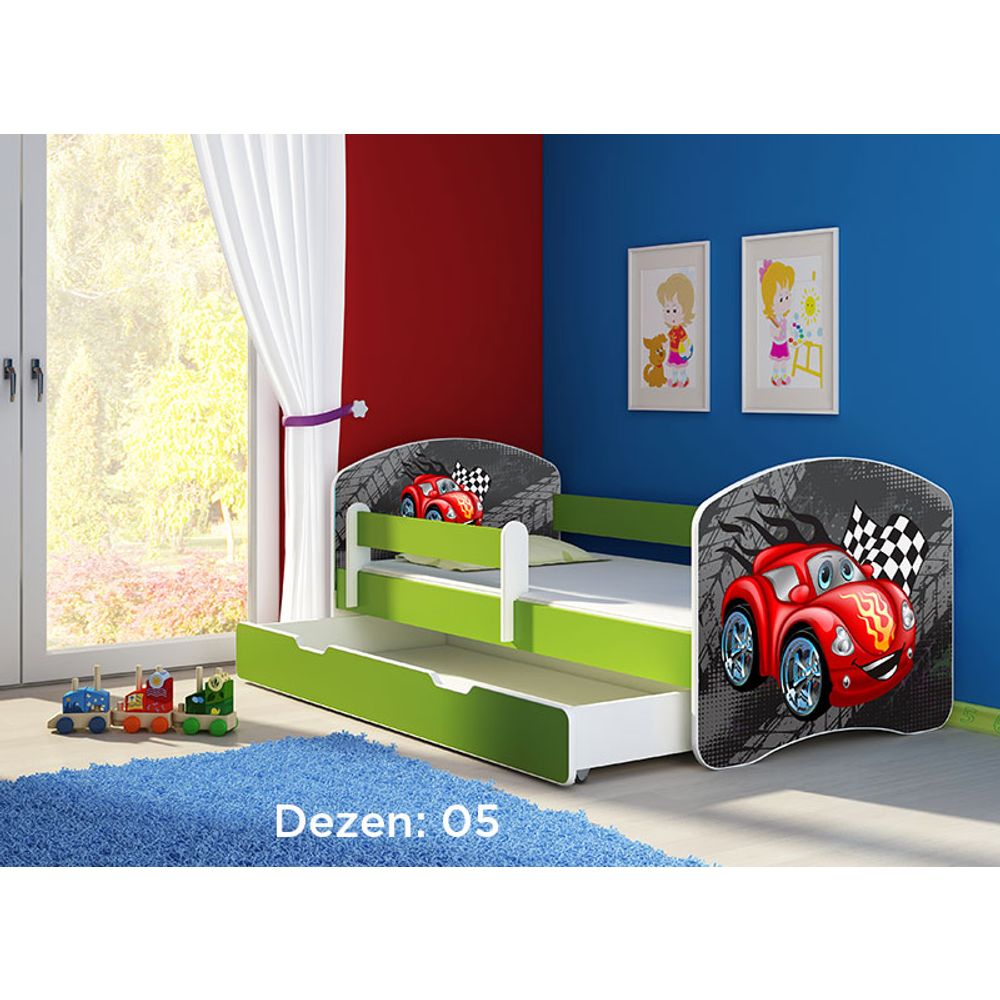 ACMA Dječiji krevet Acma II sa ladicom Green - 160x80cm - Dezen 05 slika 2