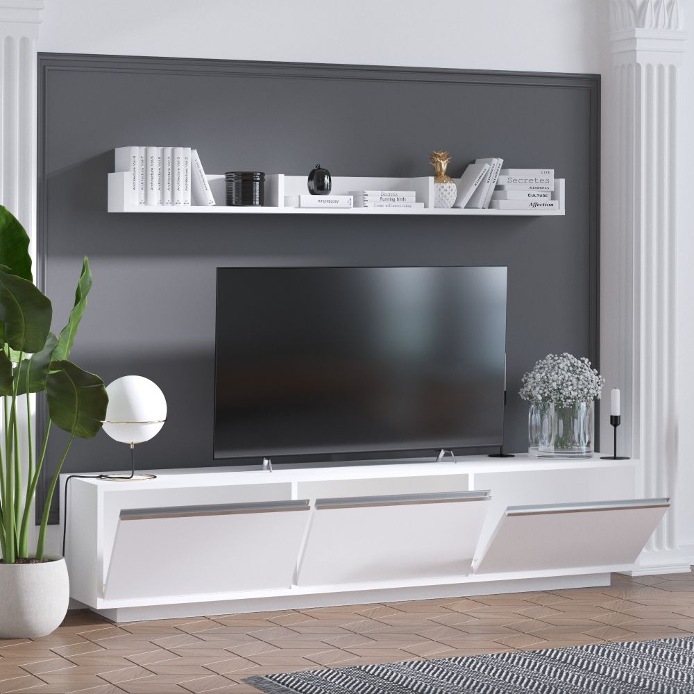 TV Unit Prag - Bijela slika 2
