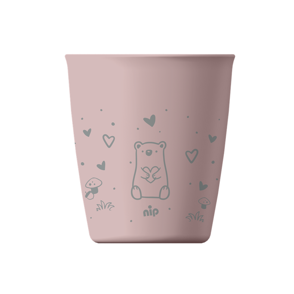 nip® Dječije čaše Becher 250ml 2kom, Roza/Bež slika 1