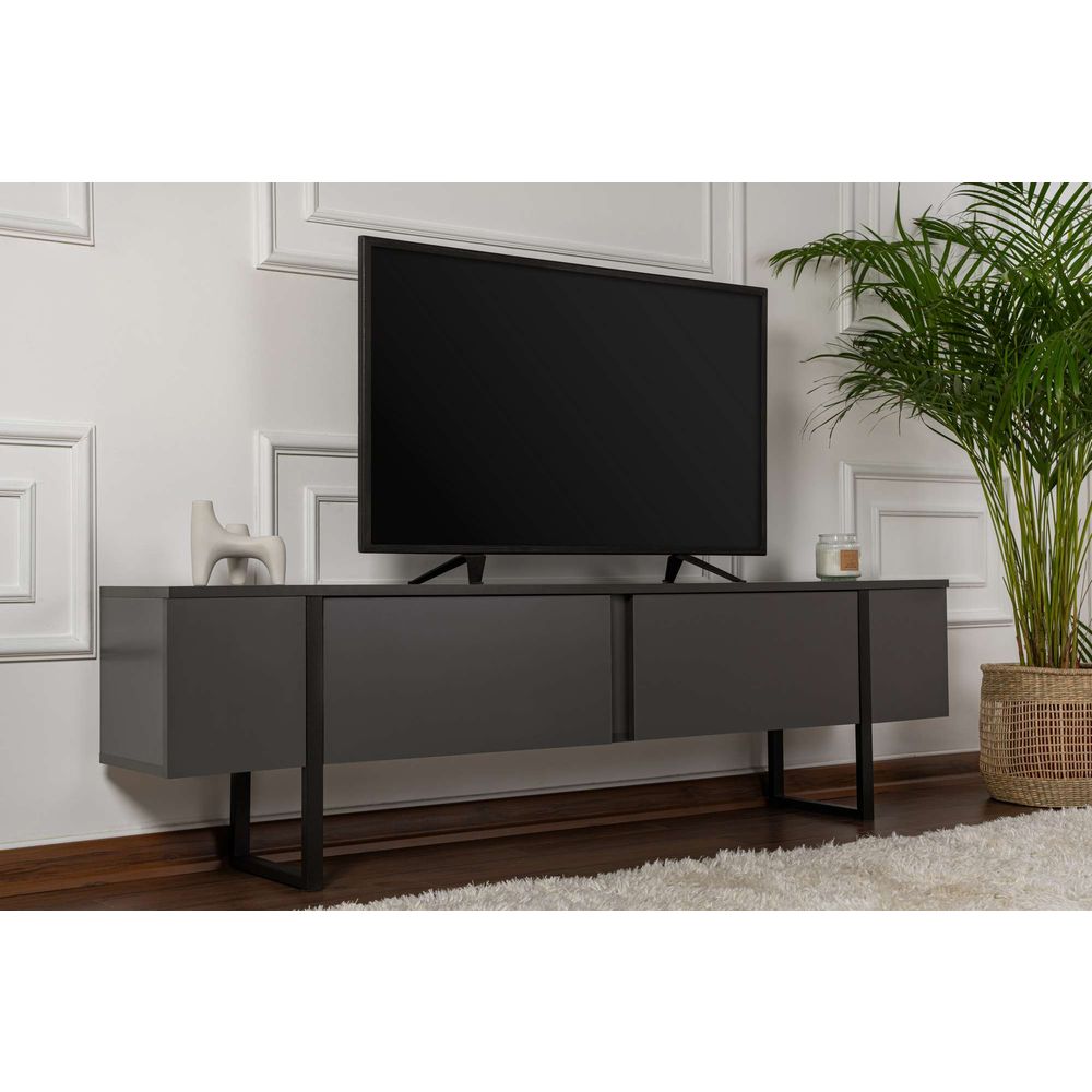 TV Stalak Serenity - Anthracit i Crna slika 1