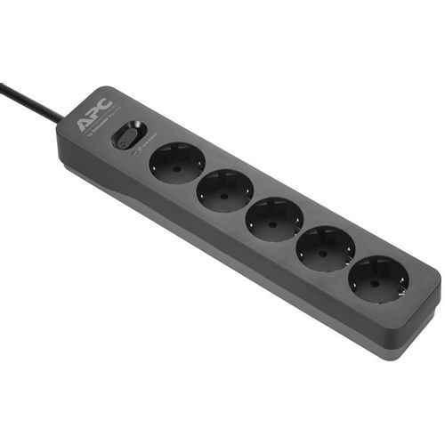 APC PME5U2B-GR APC Essential SurgeArrest, 5 Schuko + 2x USB Charging Ports (2.4A Total), 230V 10A, 1,5m slika 1