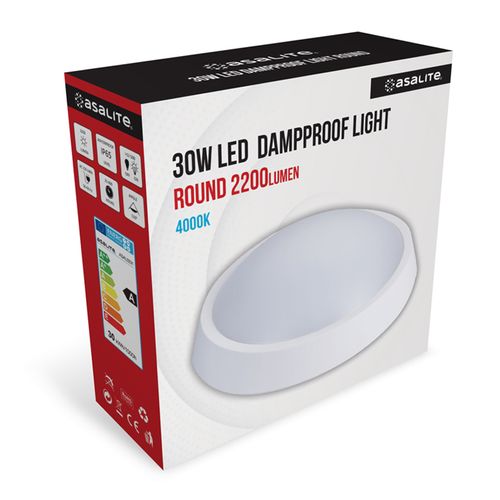 LED stropna svjetiljka, 30W, IP65, 4000K, 2200lm slika 1