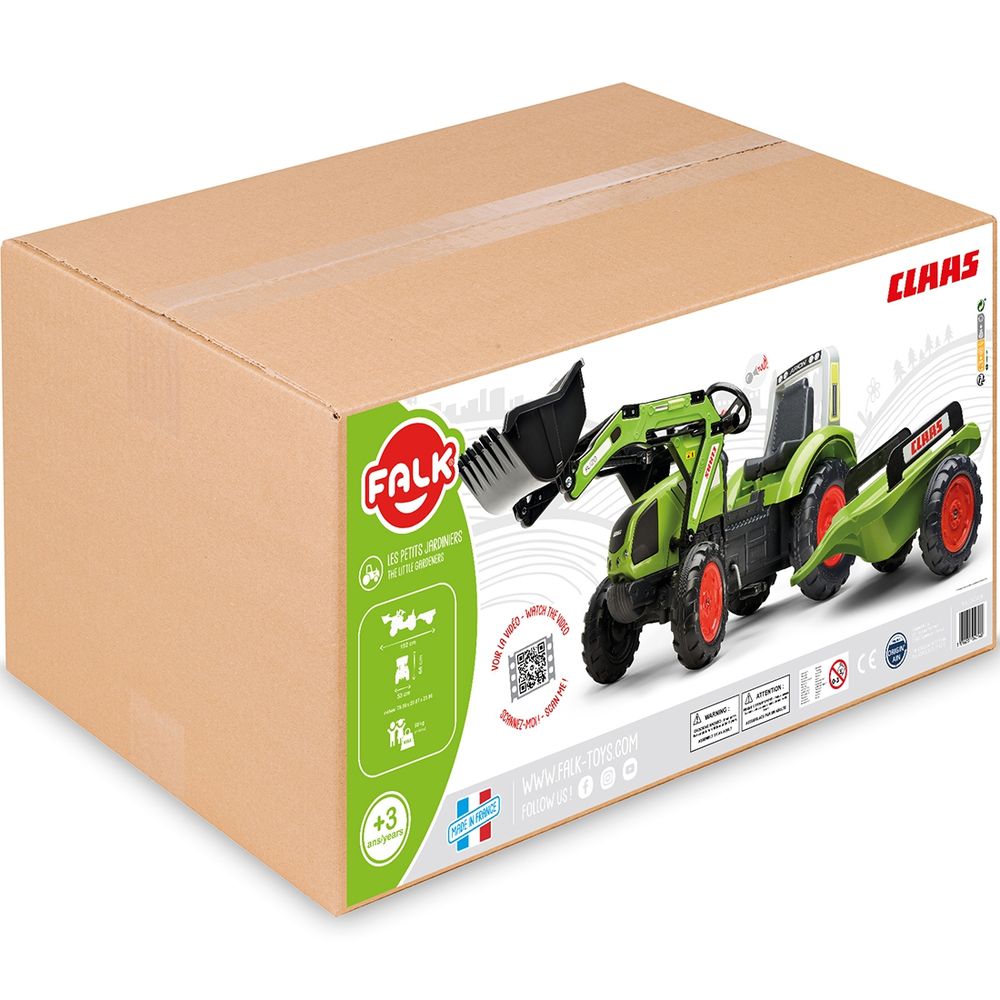 Falk traktor na pedale Claas - zeleni 3+ slika 5