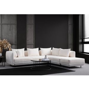 Floransa - Bijeli Ugaoni Sofa