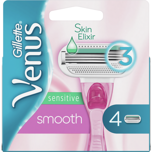 Gillette Venus Smooth Sensitive Pink dopune za ženski brijač 4 komada slika 1