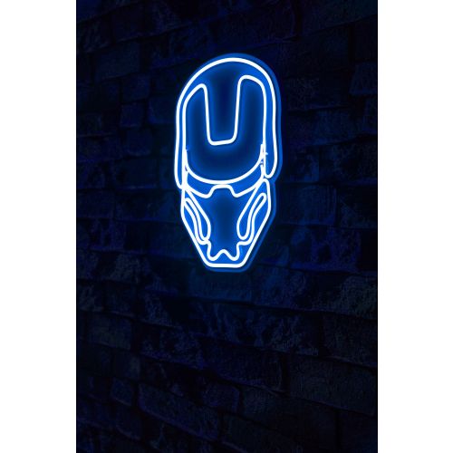 Wallity Ukrasna plastična LED rasvjeta, Iron Man - Blue slika 9