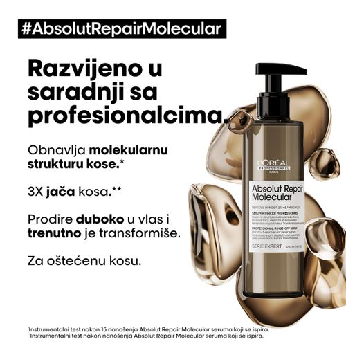 L’Oréal Professionnel Absolut Repair Molecular Serum Koji Se Ispira 250ml slika 2