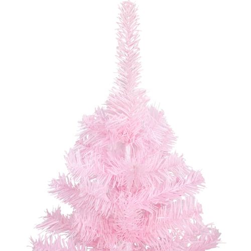 Umjetno božićno drvce sa stalkom ružičasto 210 cm PVC slika 10