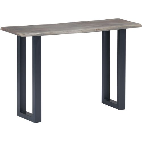 Konzolni stol od bagremovog drva i željeza sivi 115x35x76 cm slika 9