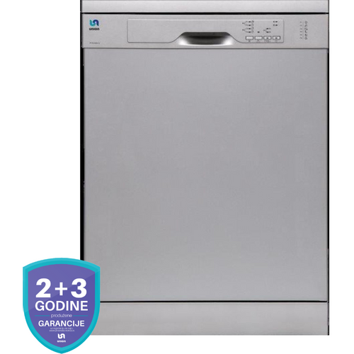 Union FY15-60N S Mašina za pranje sudova, Samostojeća, 12 kompleta, Širina 60 cm, Siva boja slika 1